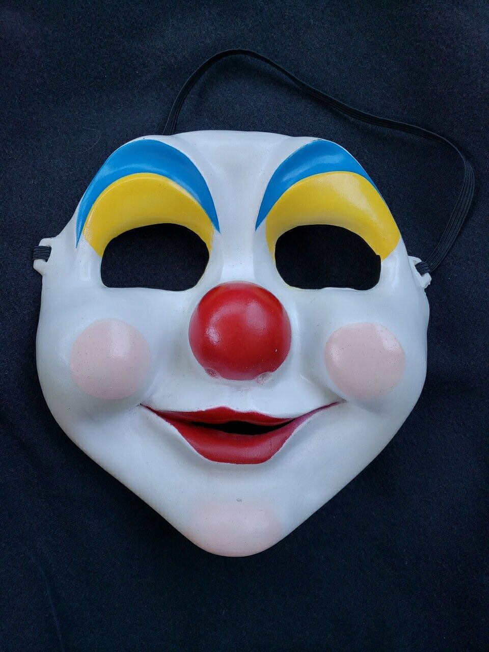 Vintage Fun World DIV Happy Clown Mask Scary Excellent Condition