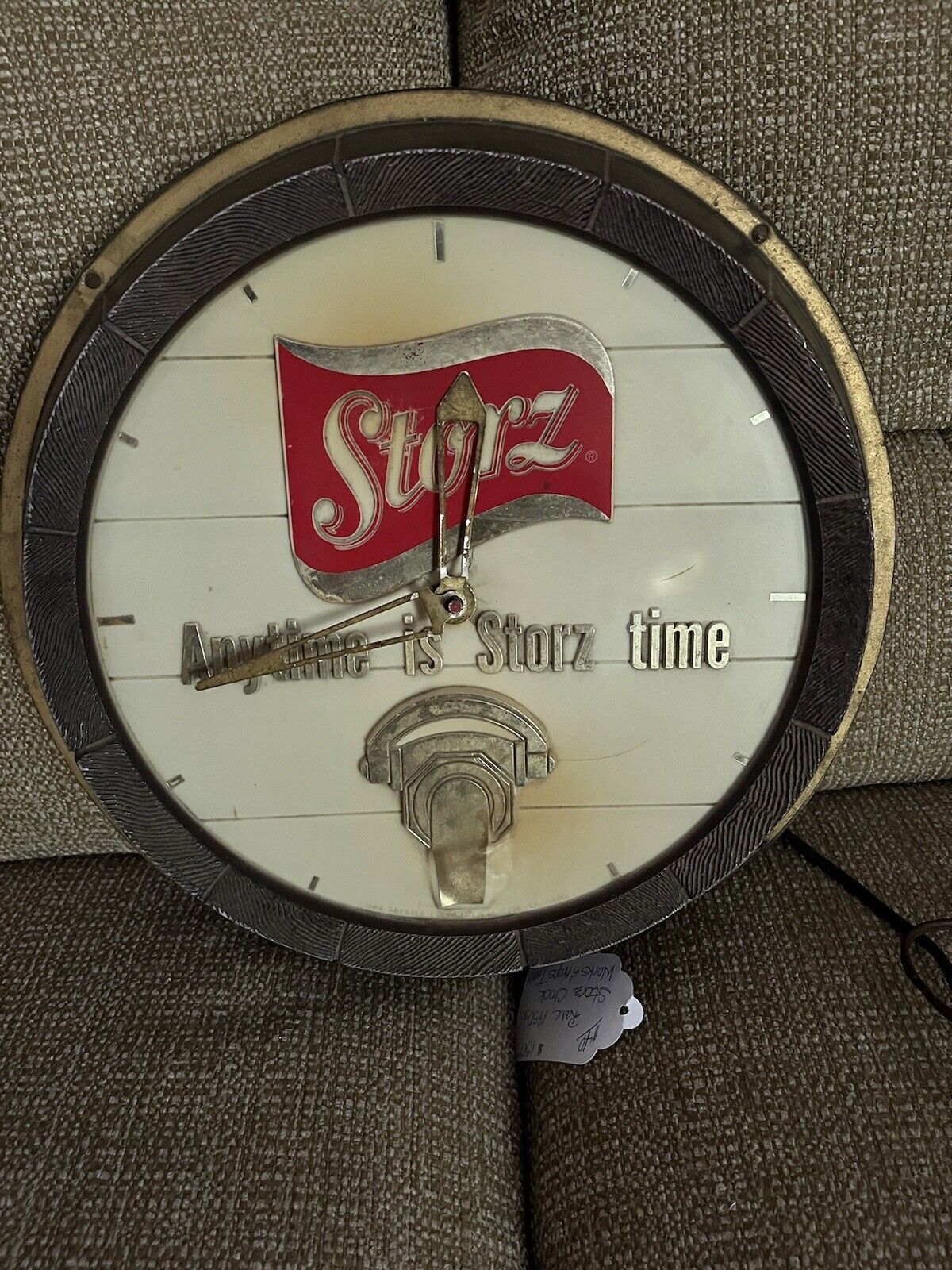 Storz Beer Half Barrel Light/Clock 