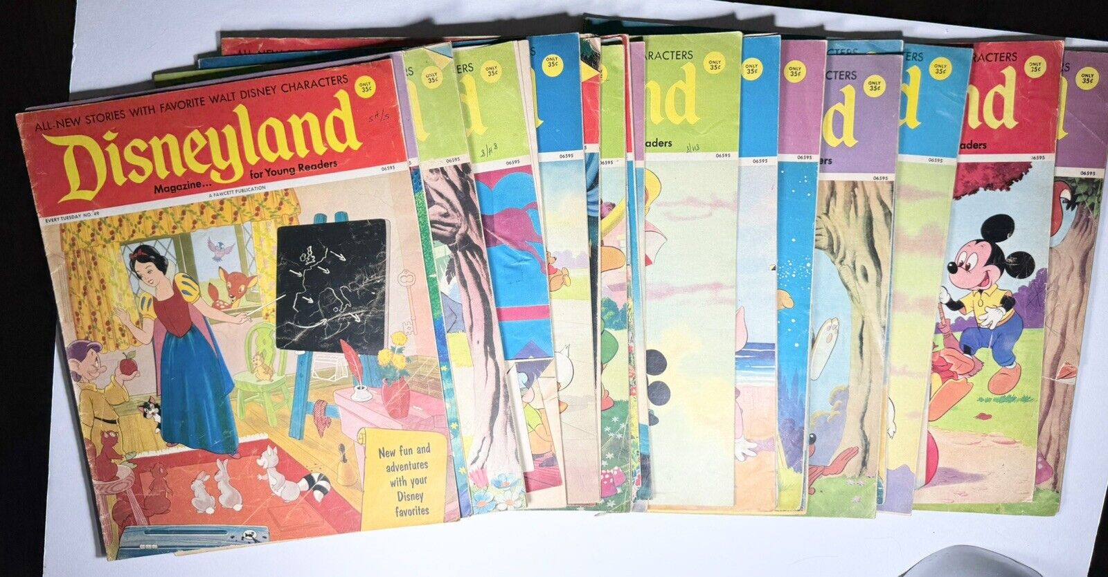Vintage 1973 1974 Disneyland Magazine for Young Readers 24 Issue Lot Great Cond