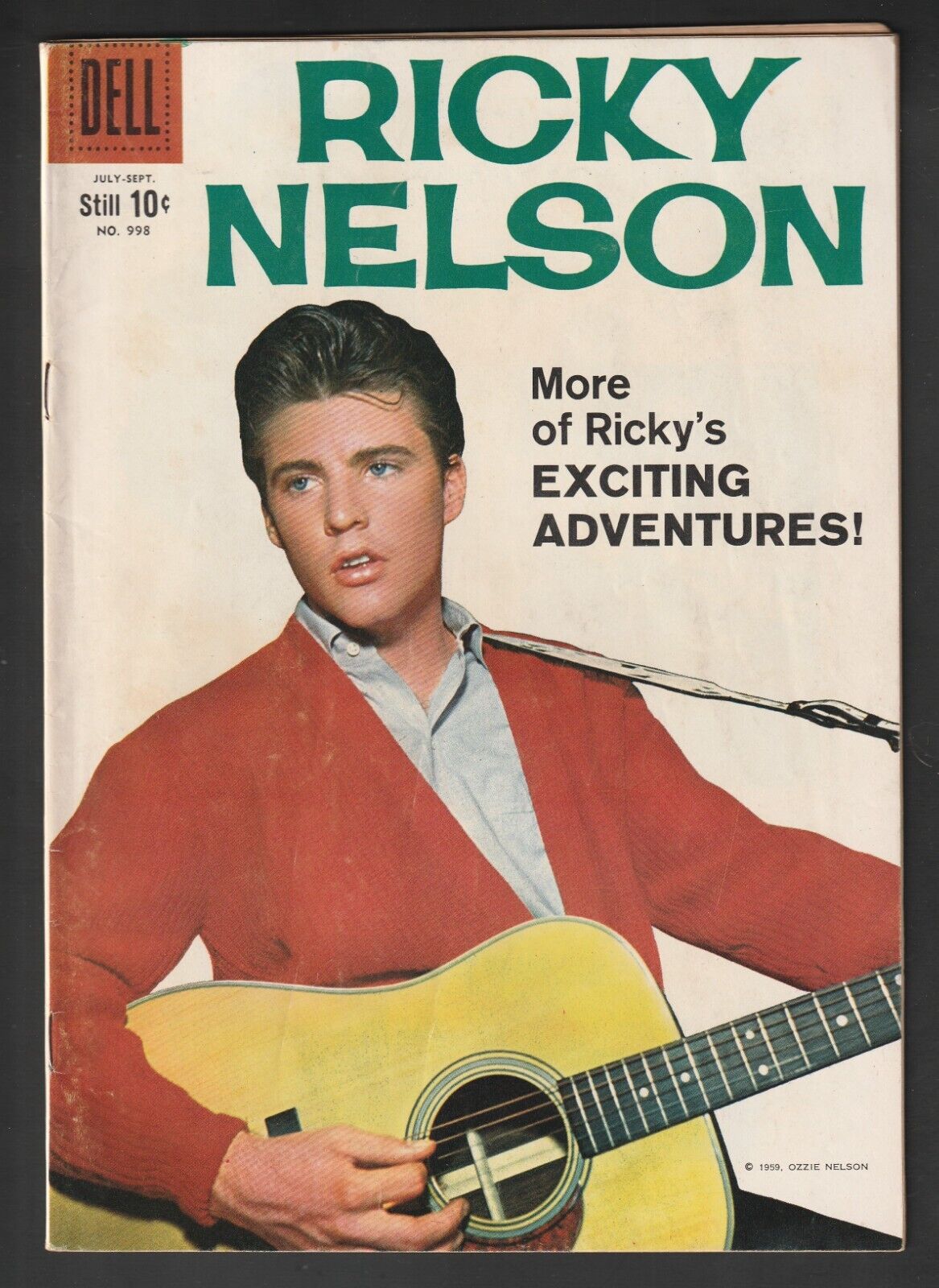Dell FOUR COLOR No. 998 (1959) Ricky Nelson Photo Cover FN-