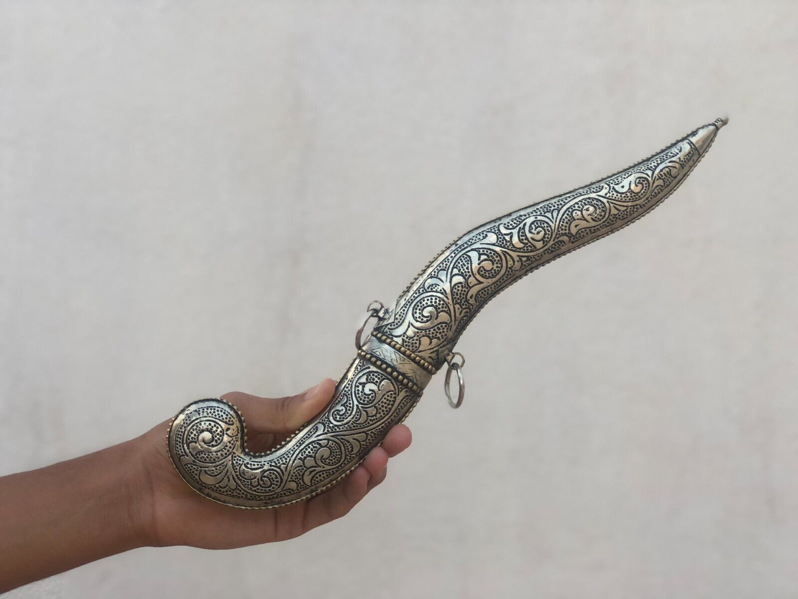 Yemeni Khanjar Dagger Knife Islamic Arabic HANDMADE  Blade Jambya Sword Gift