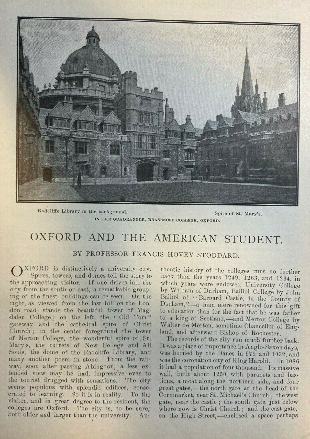 1902 American Students at Oxford University England