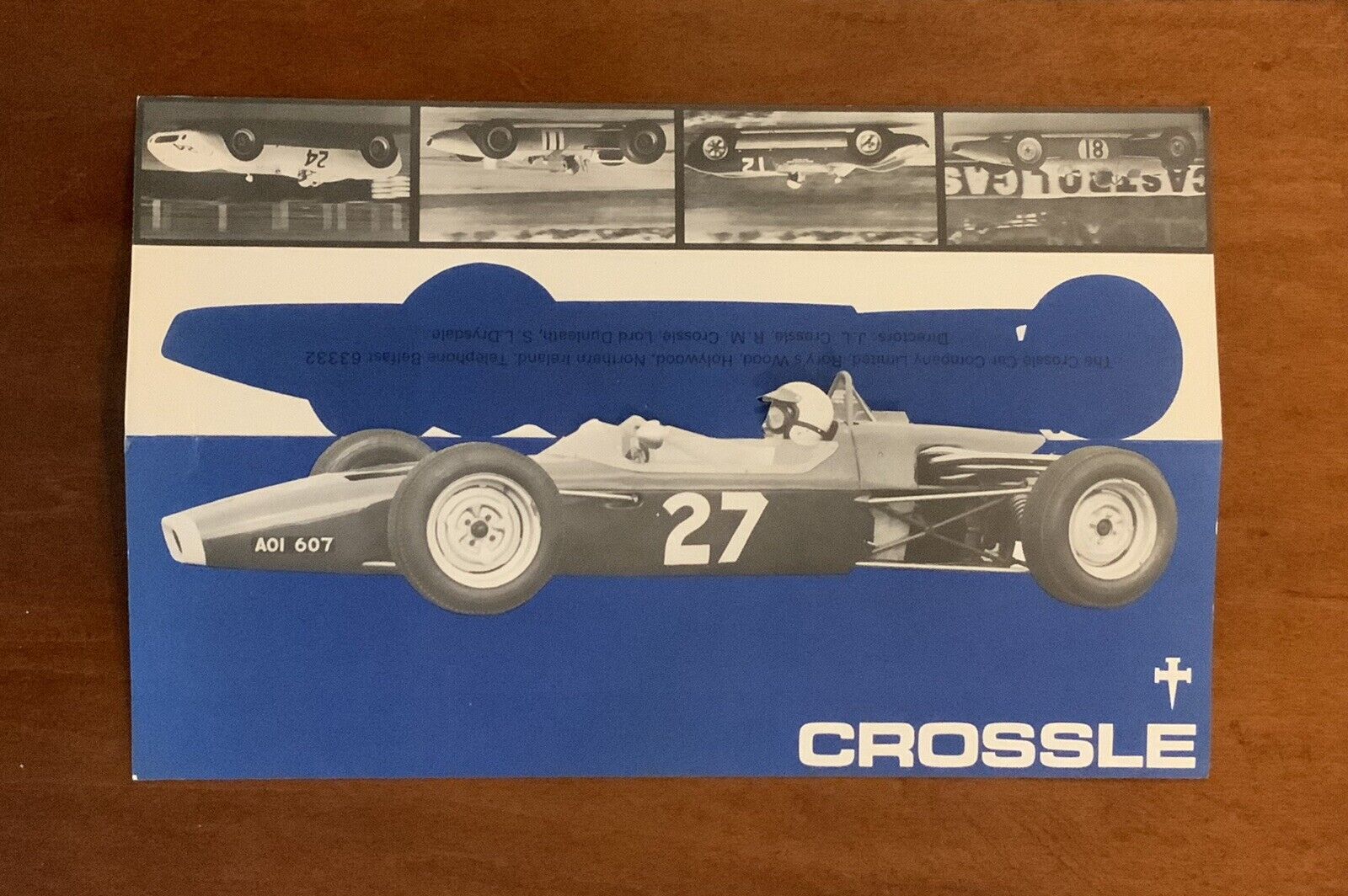 1970 Crossle Formula Ford Brochure | From Harold Angel Collection | Original