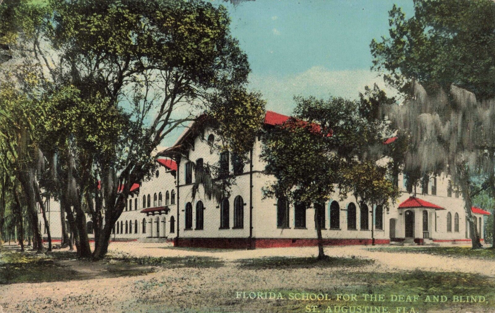 Florida School for the Deaf and Blind St. Augustine FL 1916 Postcard