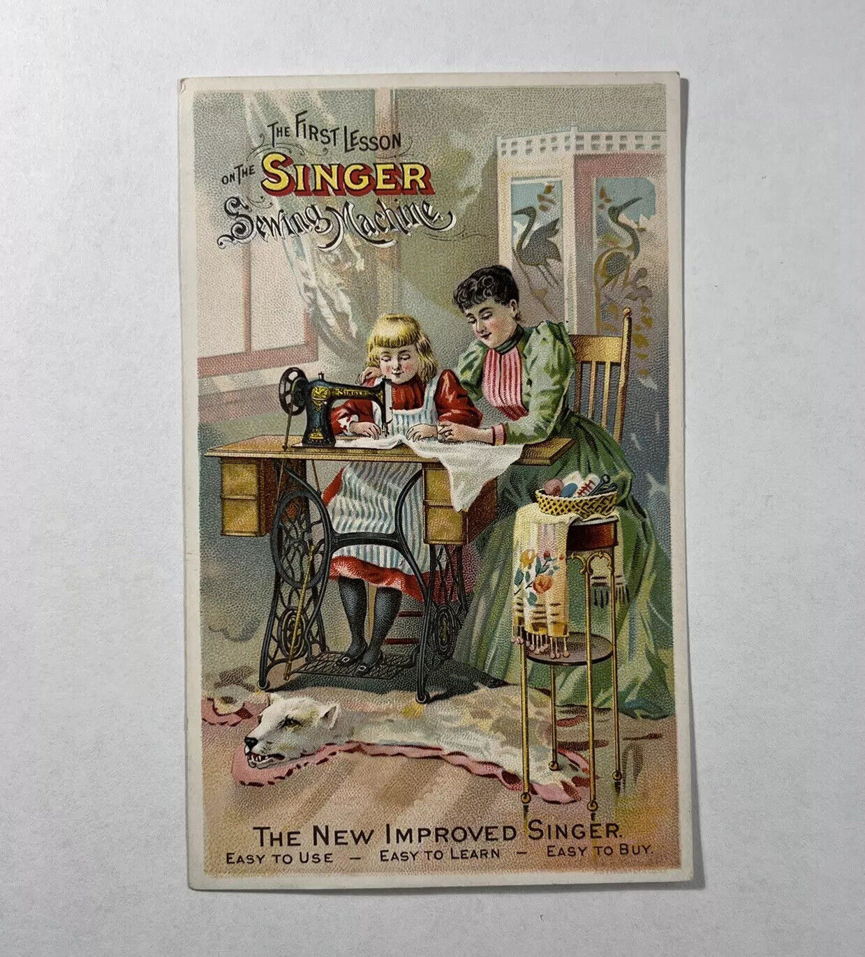 1890\'s Trade Card Singer Manufacturing Co. \
