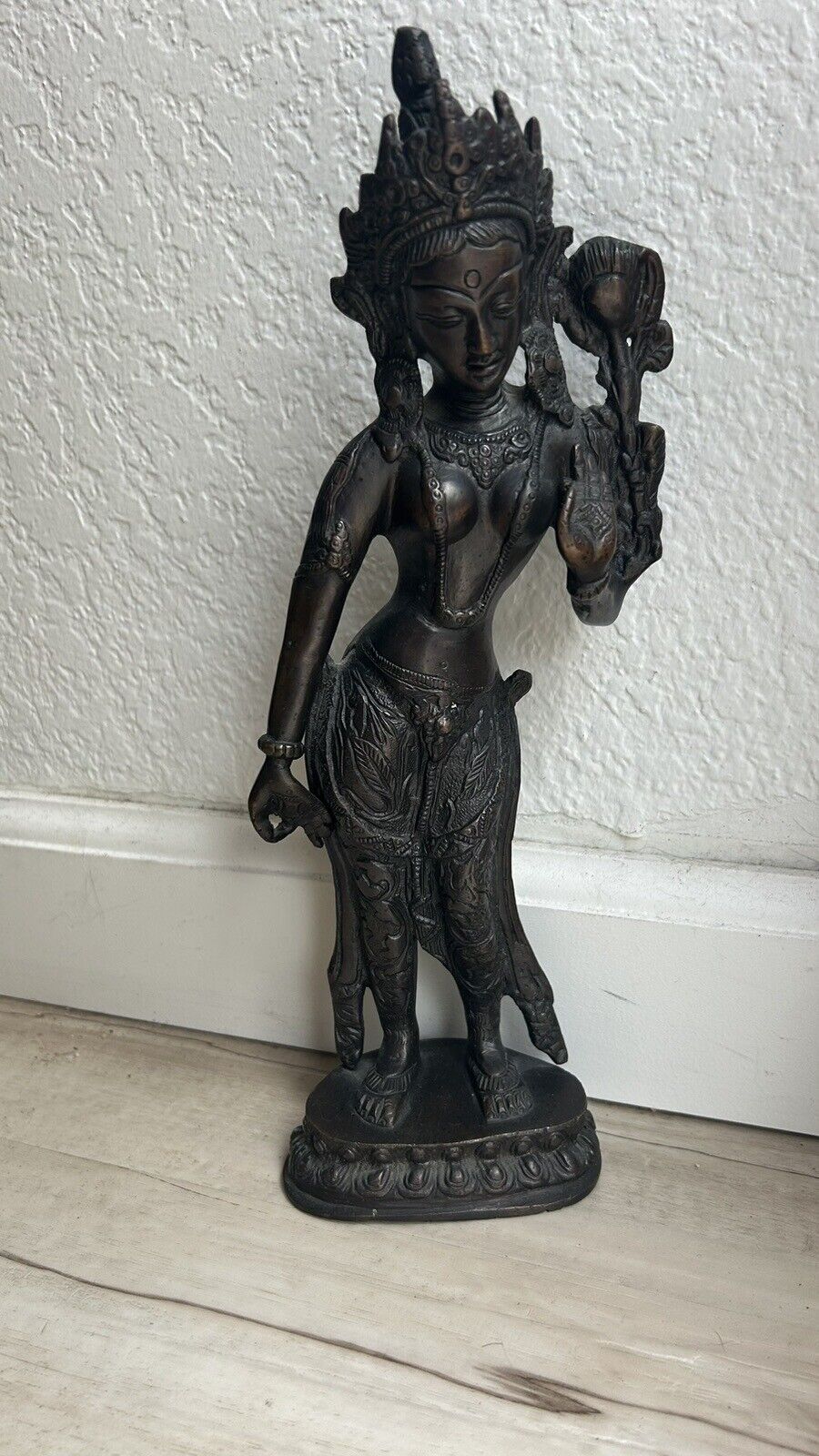Bronze Tara Standing Statue Bronze Traditional Handcrafted Sculpture Art