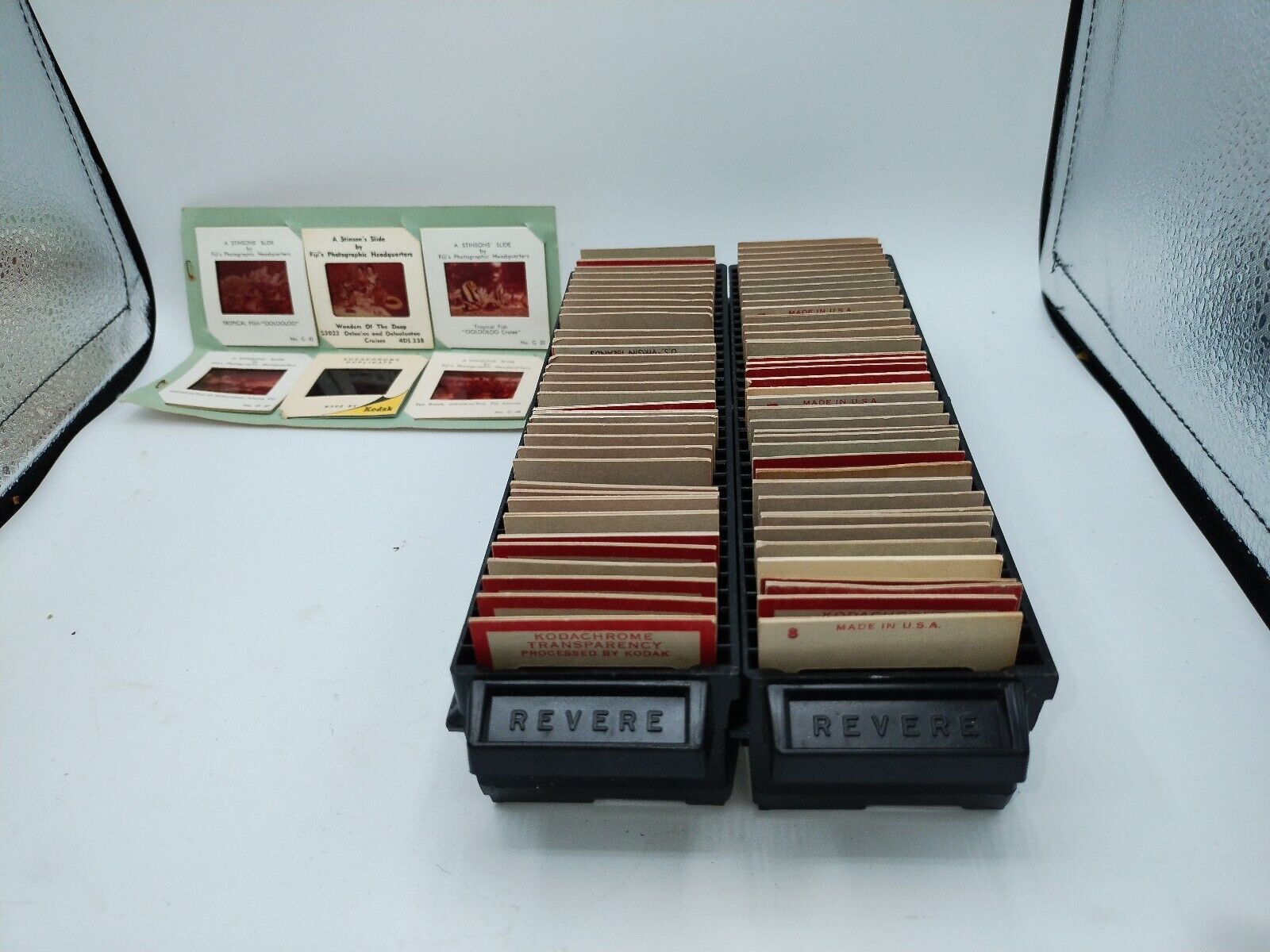 1950s Thru 1960s  vintage Lot of 82 color slides 35mm  Travel Areas And Holders