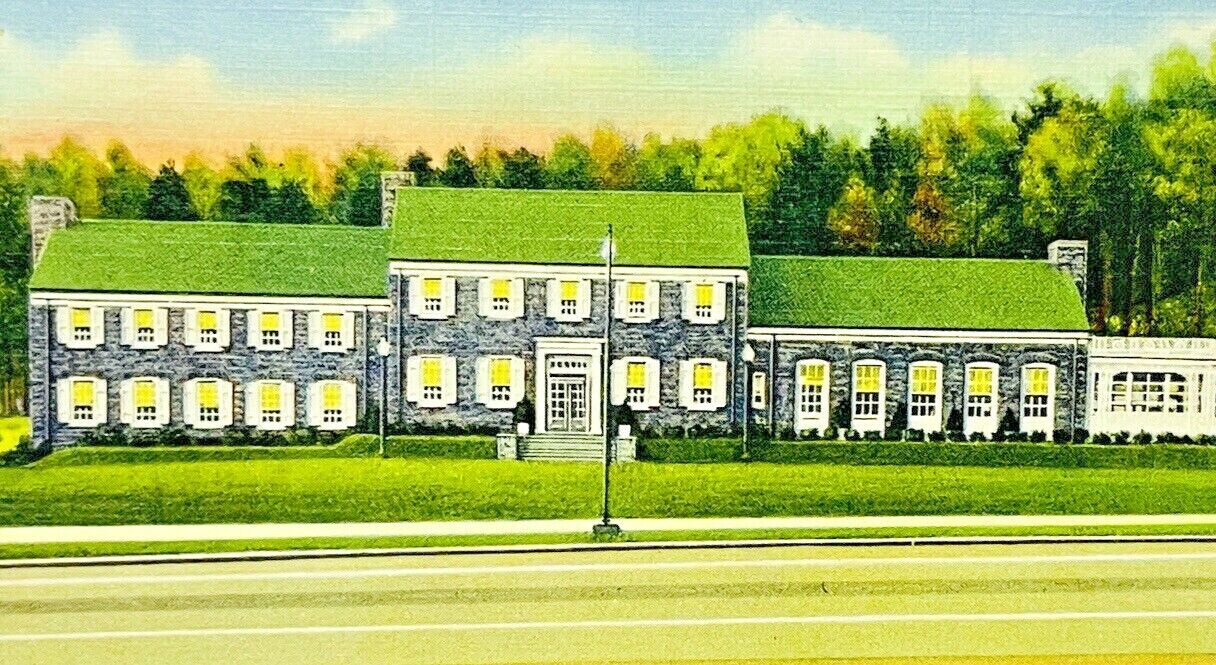 Vintage Postcard Pennsylvania Turnpike Bedford Howard Johnson Hotel