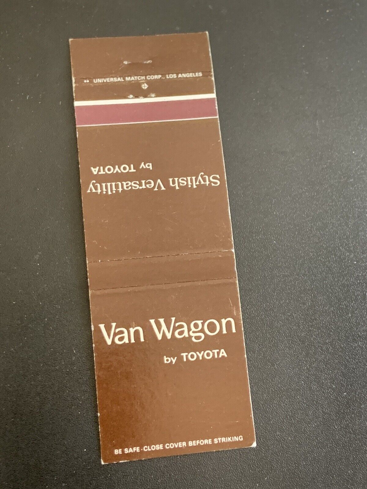 Matchbook Cover - Van Wagon By Toyota