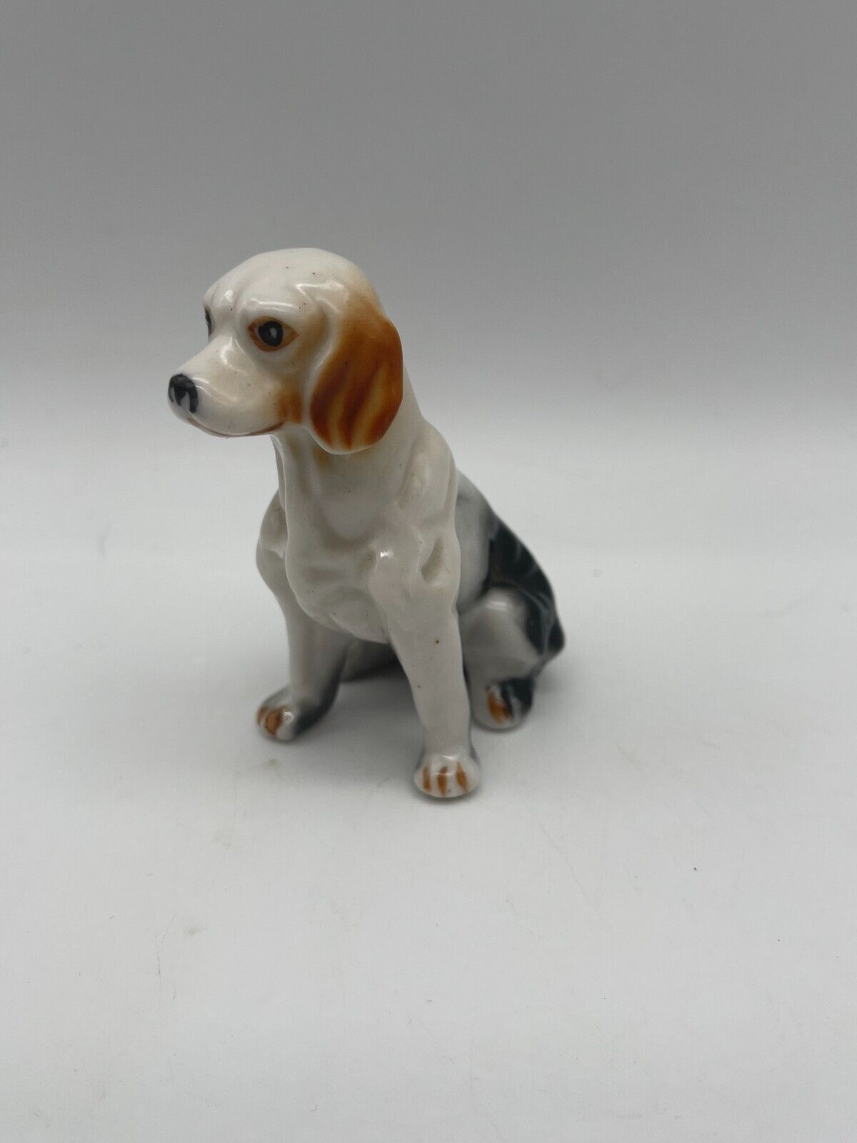 Vintage Beagle Dog Figure Ceramic Figurine 3-1/2\
