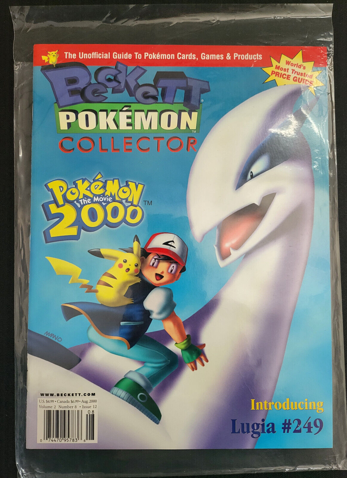 Beckett Pokémon Collector 2000-2002 Always Bagged NM+ / Unown Promo Card HTF