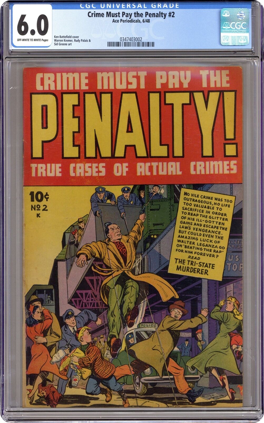 Crime Must Pay The Penalty #2 CGC 6.0 1948 0347403002