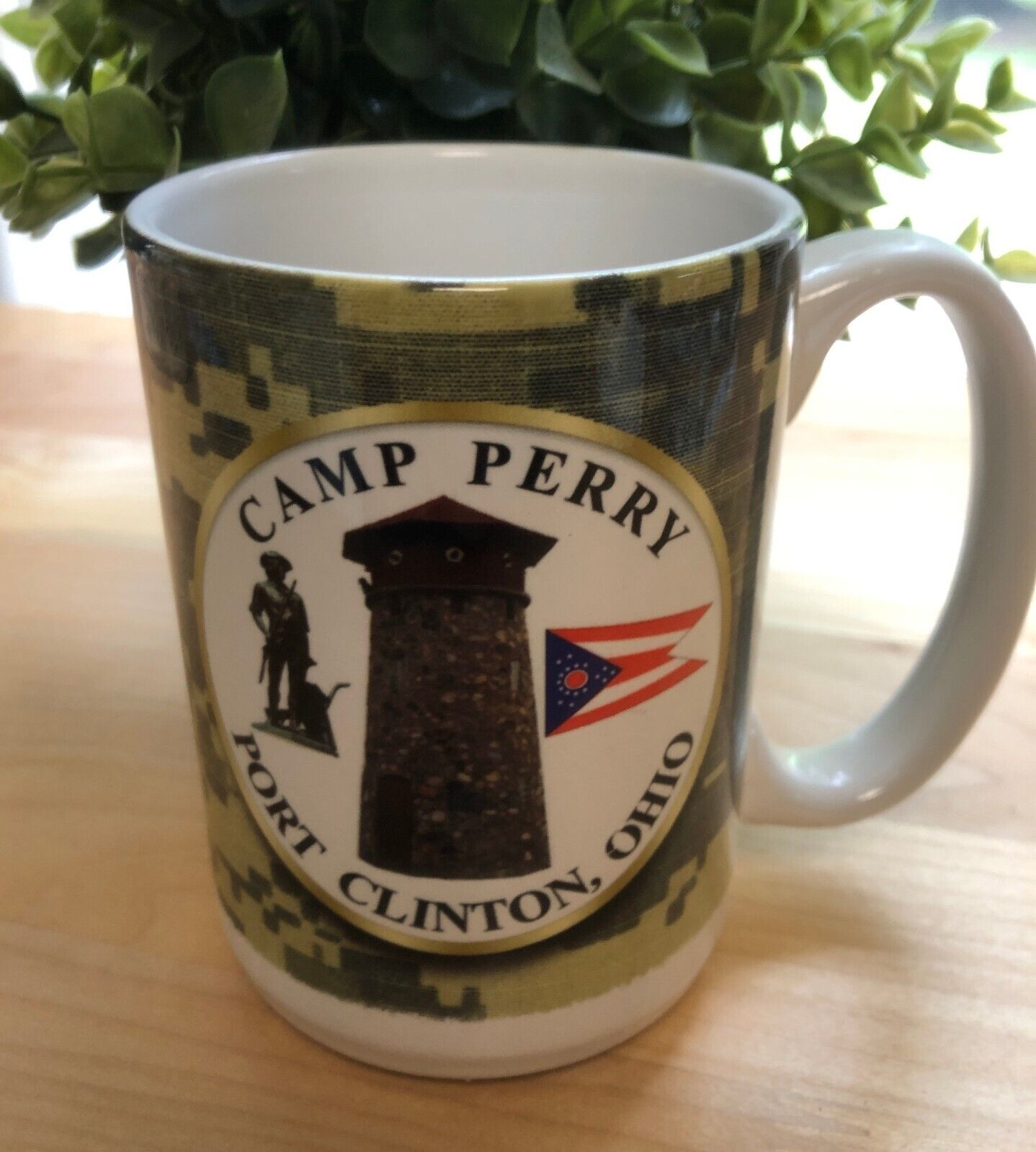 rare vintage CAMP PERRY Port Clinton OHIO Mug by CUPPA National Guard Training