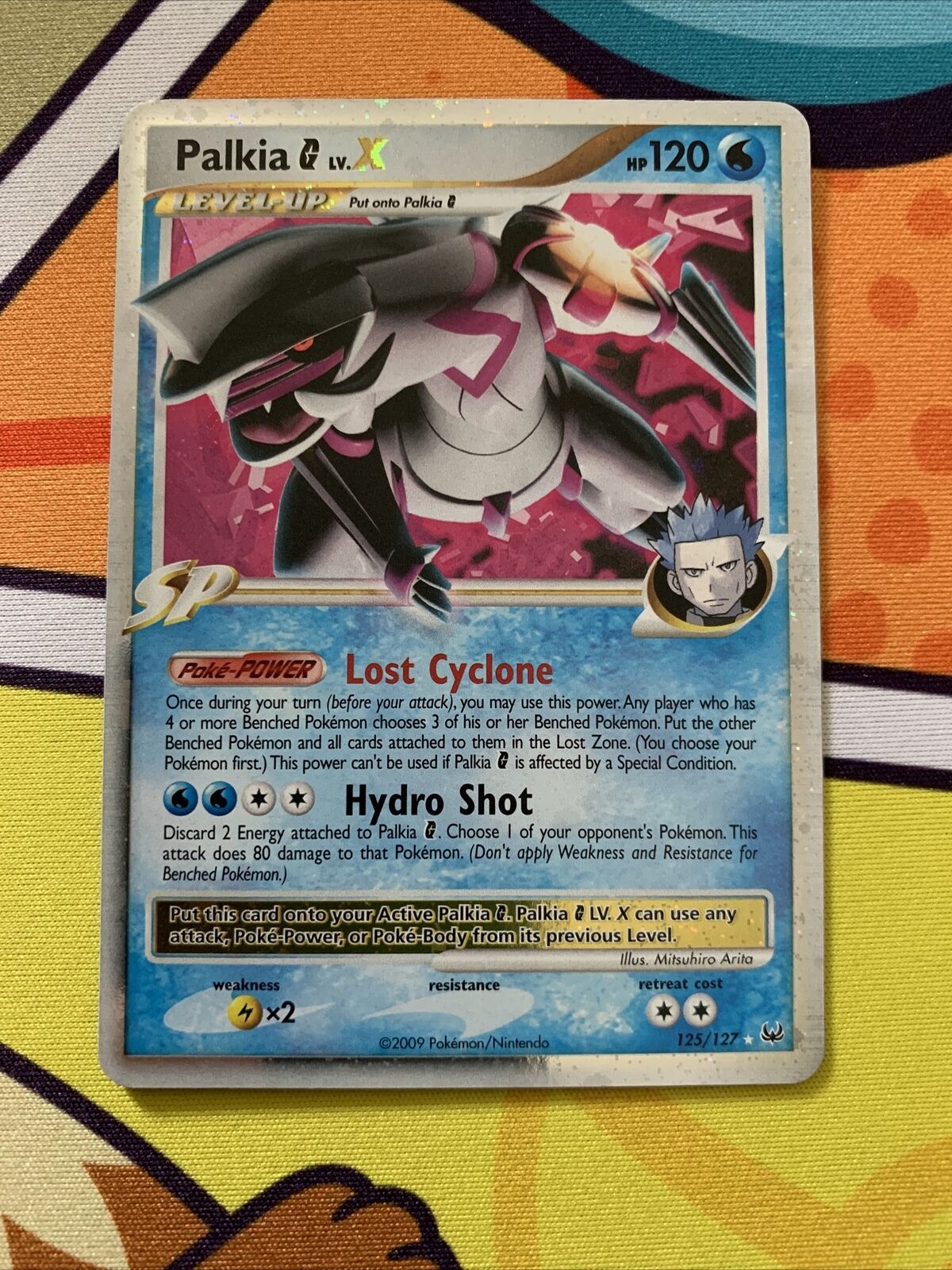 Palkia LV X 125/127 Rare Holo pokemon card Platinum 2009 NM