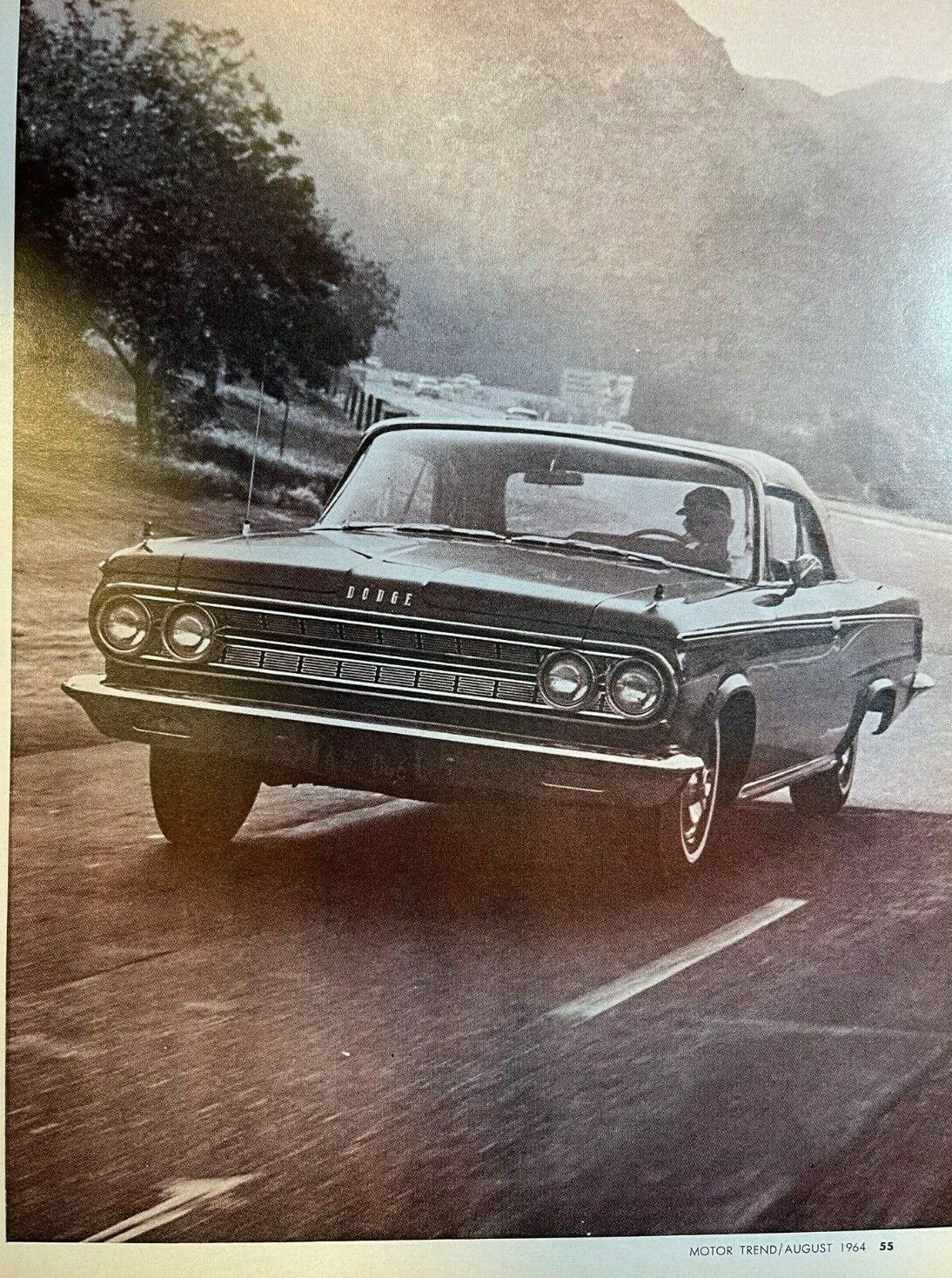 1964 Road Test Dodge 880 illustrated