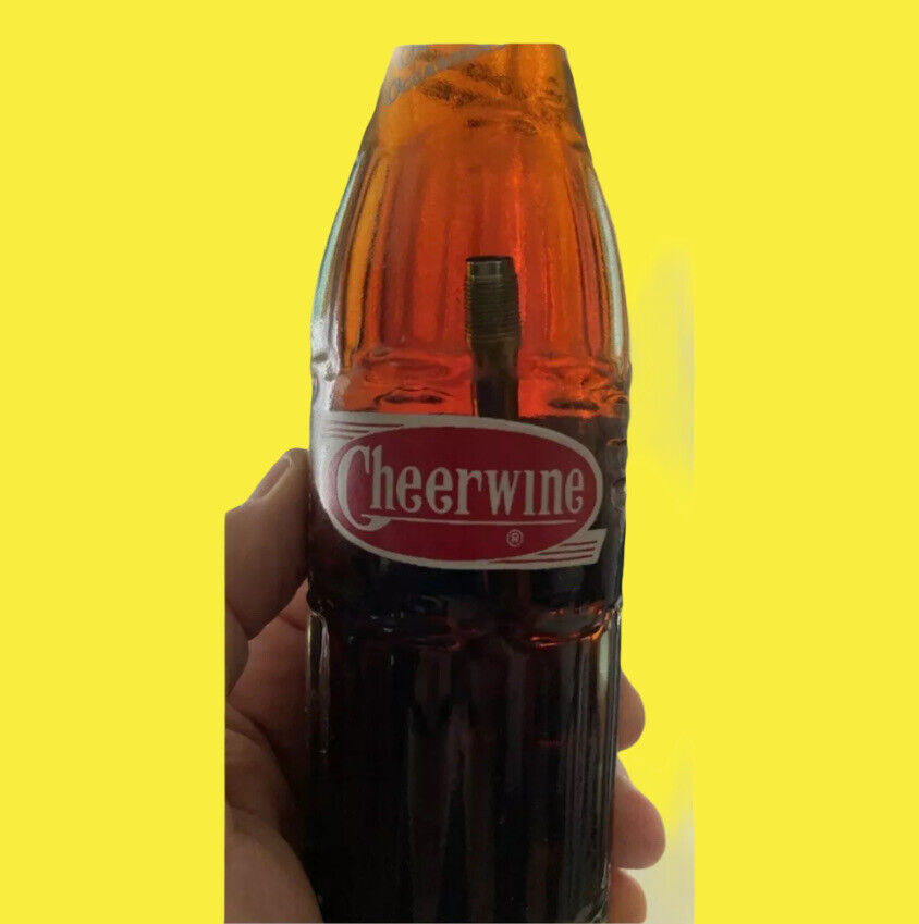 CHEERWINE  BOTTLING BLUNDER Part Of The Equipment Fell Into The Bottle. RARE