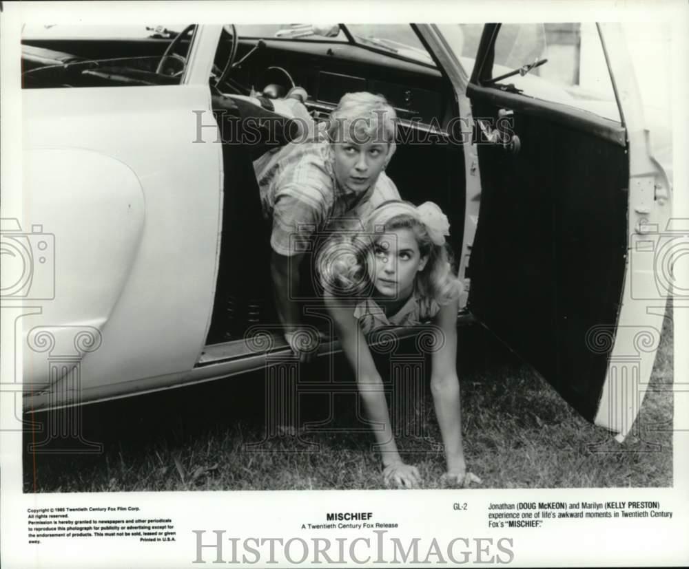 1986 Press Photo Doug McKeon & Kelly Preston Star In \