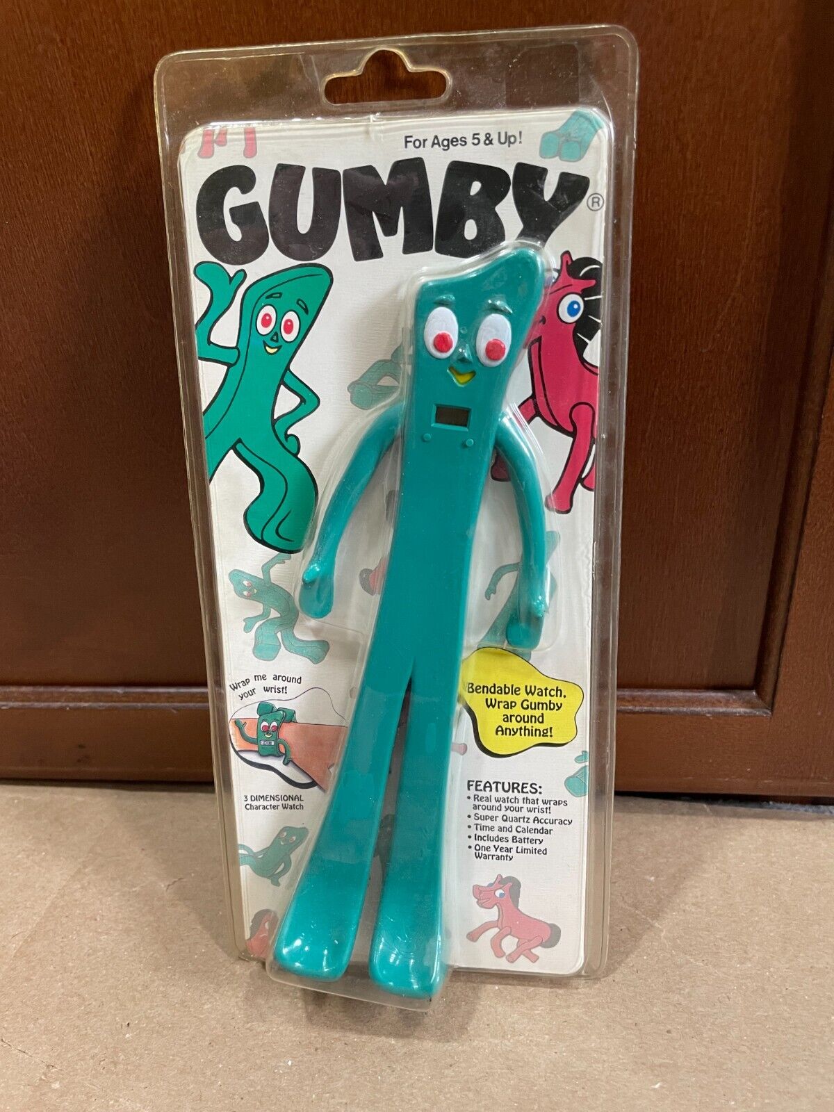 GUMBY Bendable Digital Wristwatch By Innovative Time MOC 1994