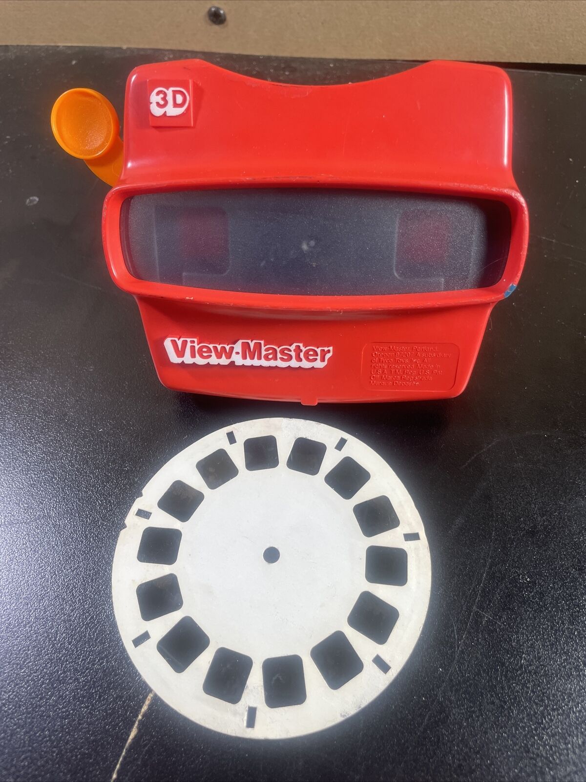 Vintage View Master 3D Viewer Red Classic Viewmaster Toy Slide Viewer USA