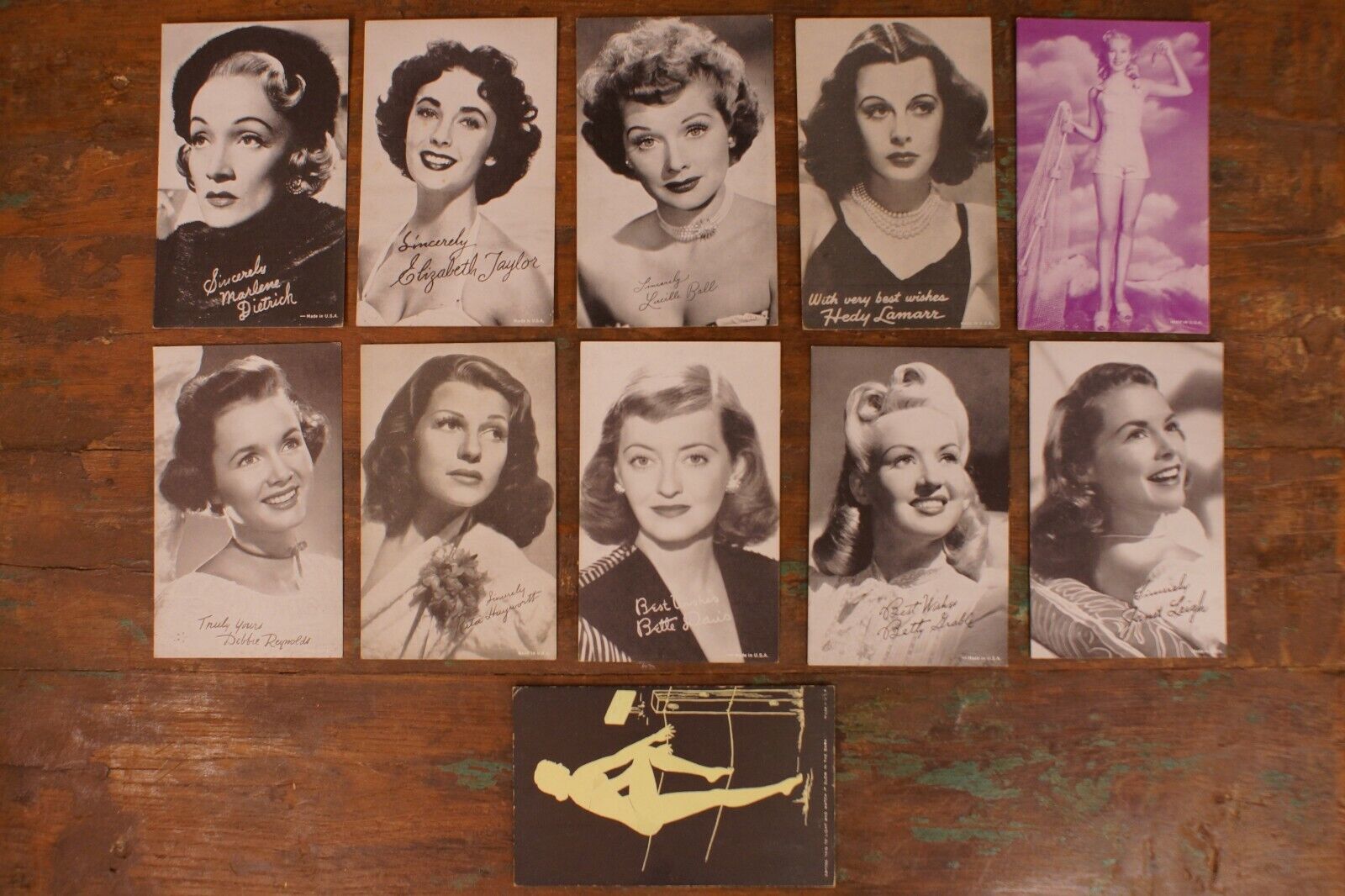 1940\'s Hollywood Actress Photo Cards 11 