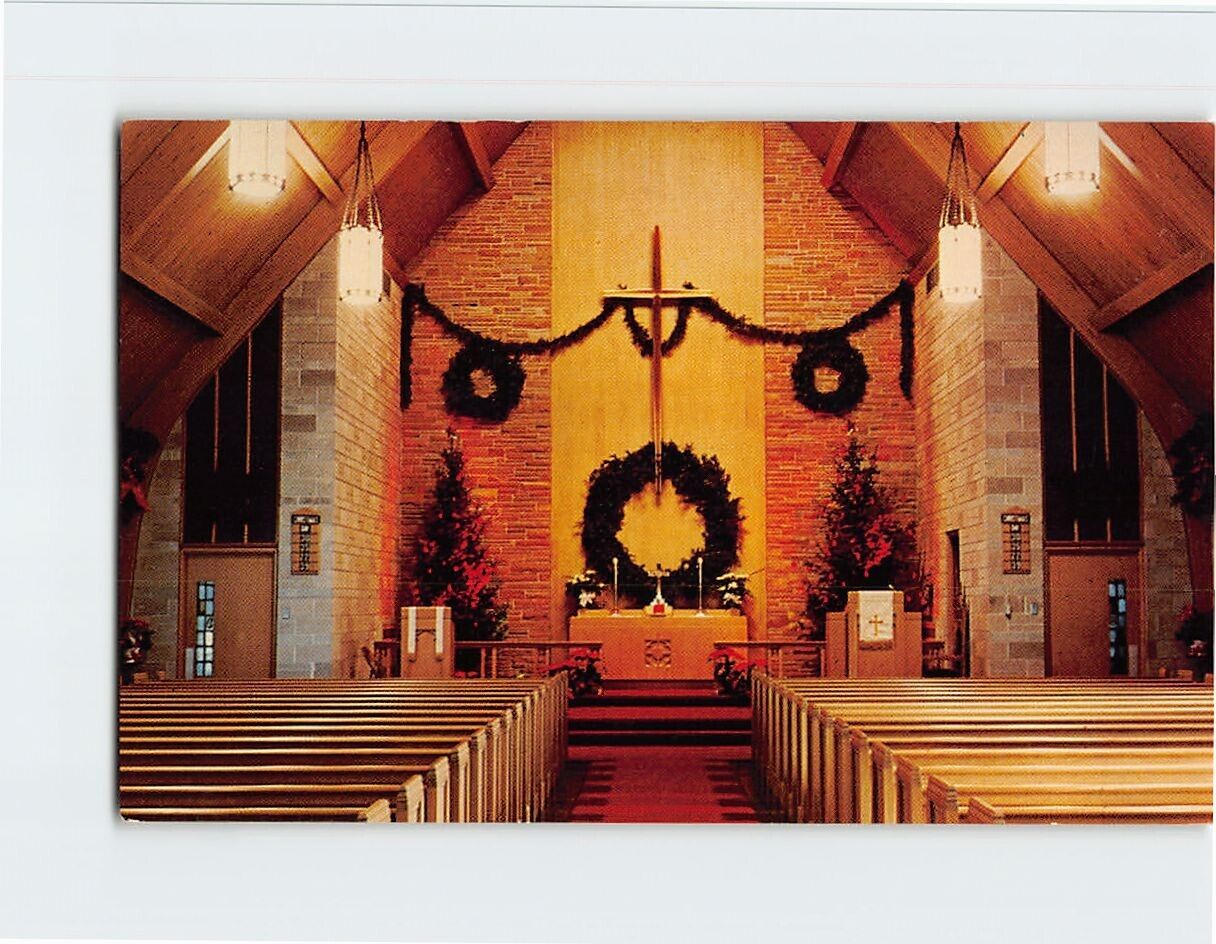 Postcard Interior St. Paul\'s Lutheran Church Racine Wisconsin USA