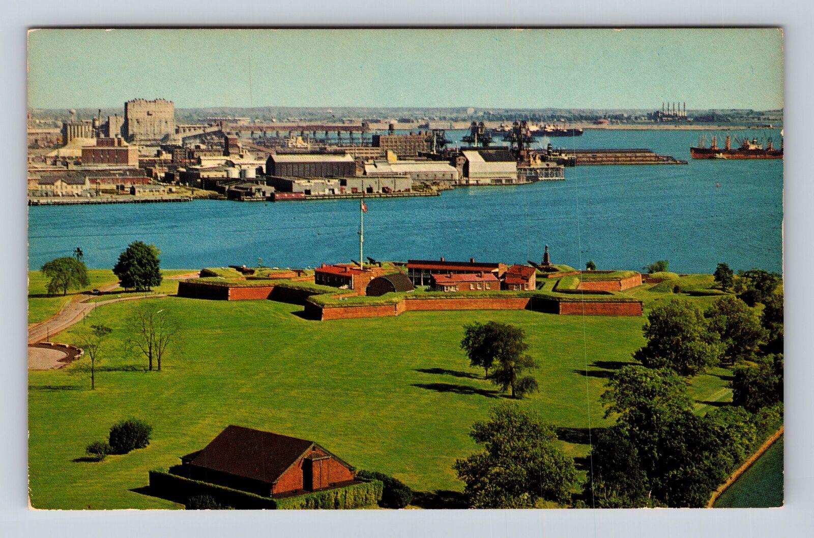 Baltimore MD-Maryland, Fort McHenry National Monument, Antique Vintage Postcard
