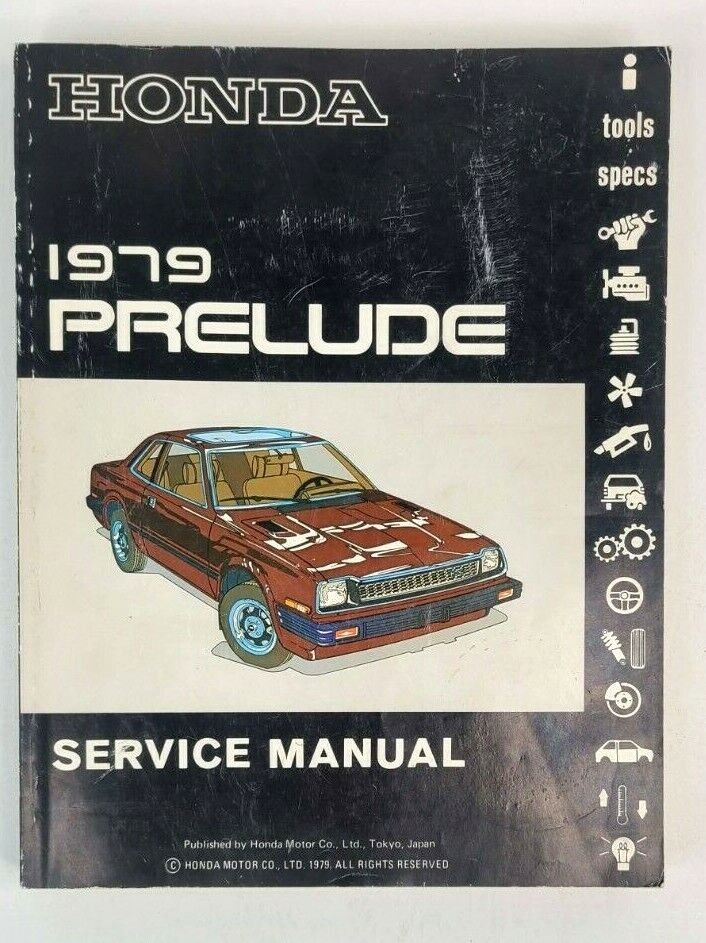 Honda Prelude Service Manual 1979 First Edition Honda