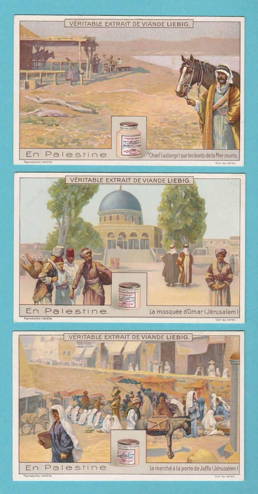 LIEBIG - SET OF 6 CARDS -  S 1098  /  F 1089  -  IN  PALESTINE  -  1914
