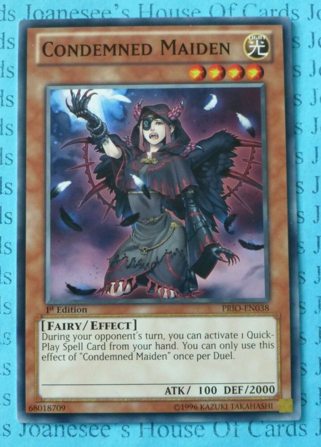 Condemned Maiden PRIO-EN038 Short Print Common Yu-Gi-Oh Card 1st Edition New