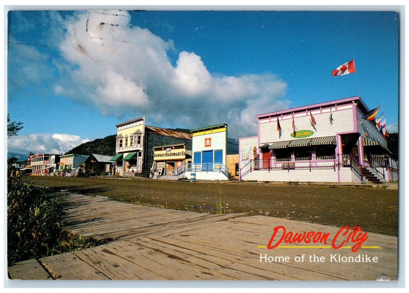 c1960's Dawson City Home of the Klondike Canada Vintage Posted Postcard