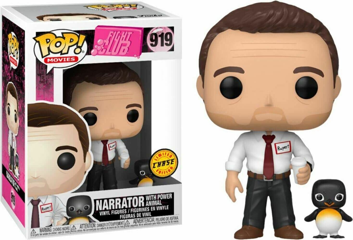 Fight Club Funko Pop Narrator with Penguin #919 CHASE *MINT*
