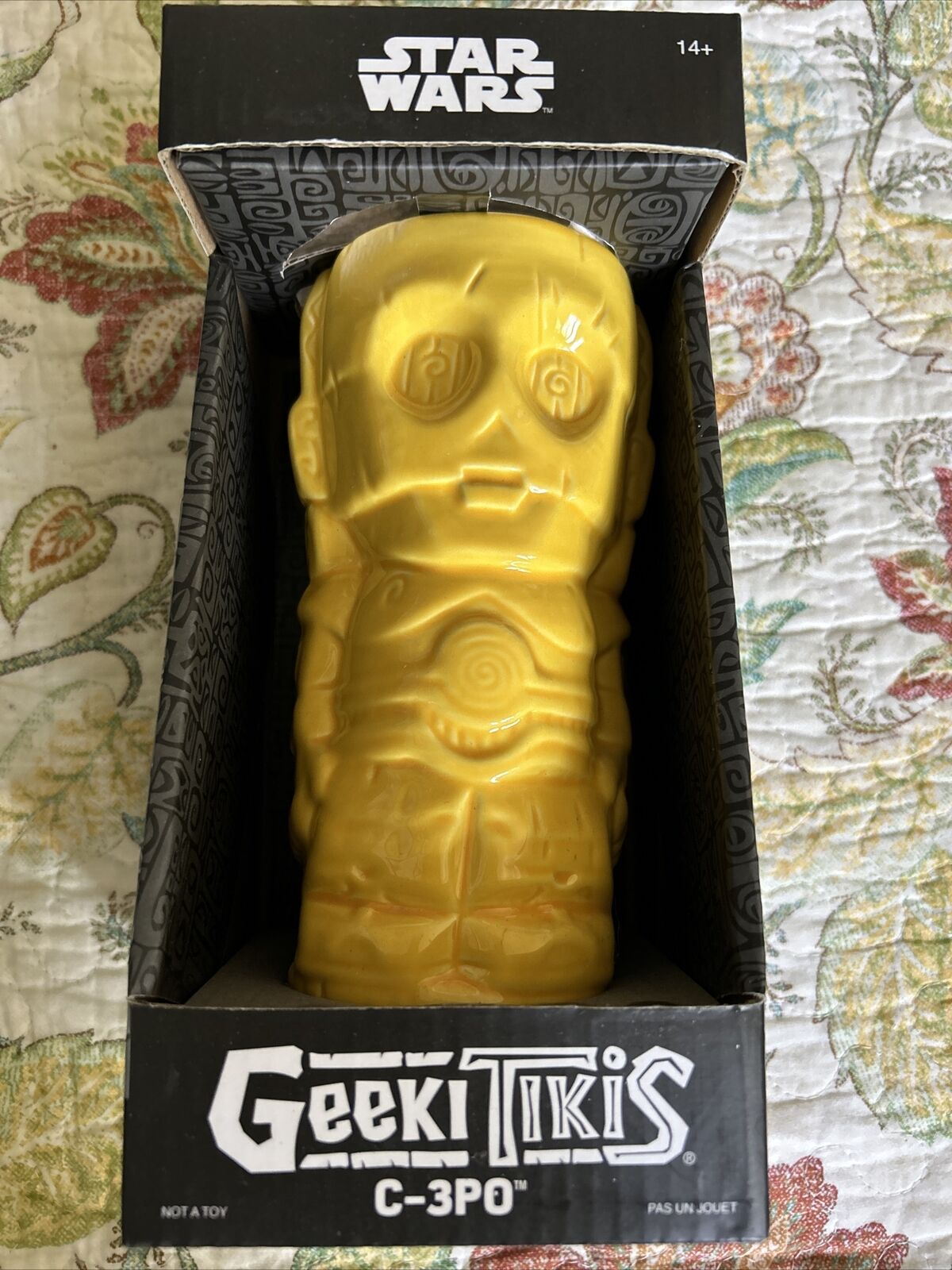 NEW Geeki Tikis C-3PO Star Wars  14oz. Yellow Ceramic Tiki Mug C3PO ThinkGEEK
