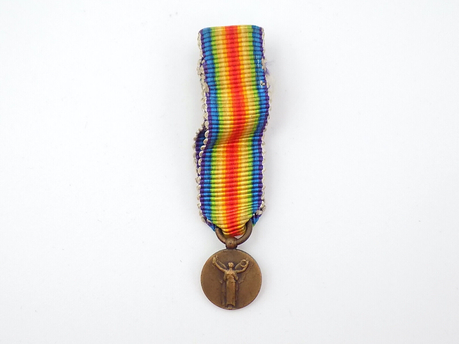Original WWI French Inter-Allied Victory Medal Miniature