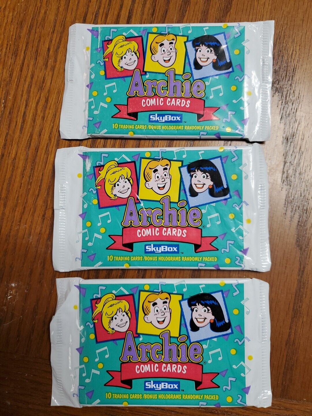 ARCHIE COMIC CARDS - THREE New Sealed PACKS - SKYBOX 1992