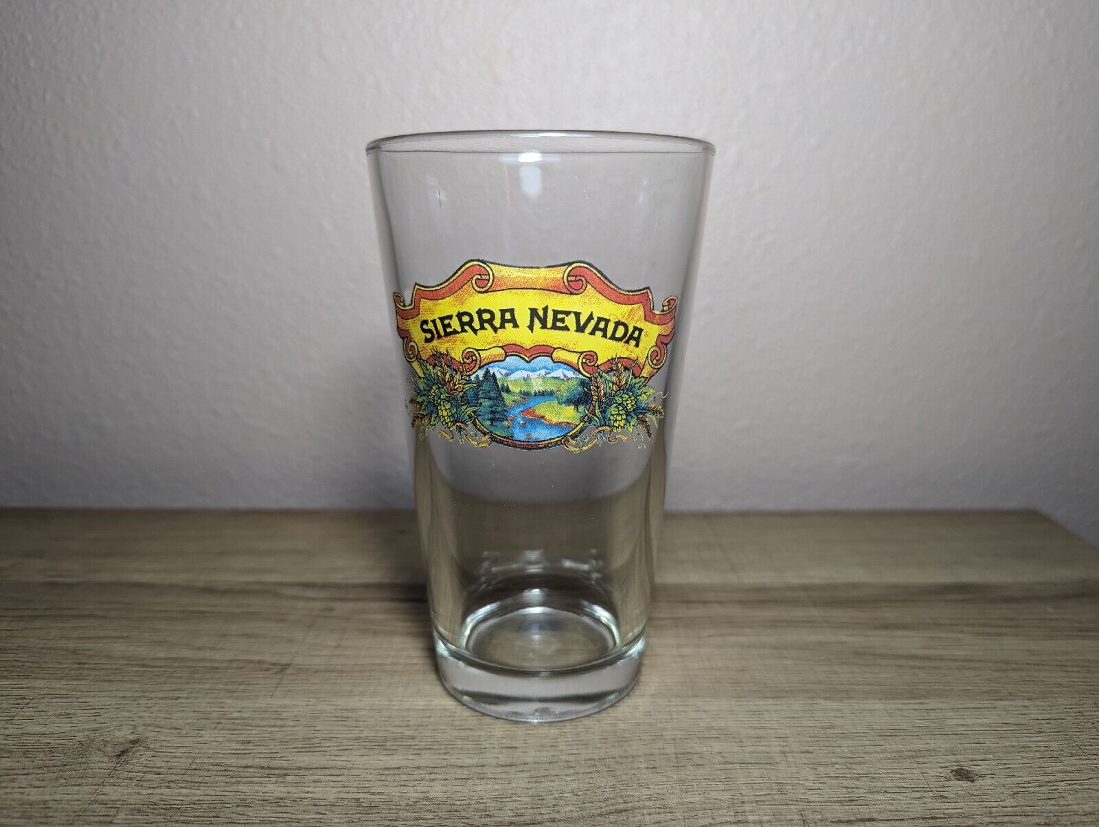 Sierra Nevada Brewing Pint Glass with classic beer logo Chico, California