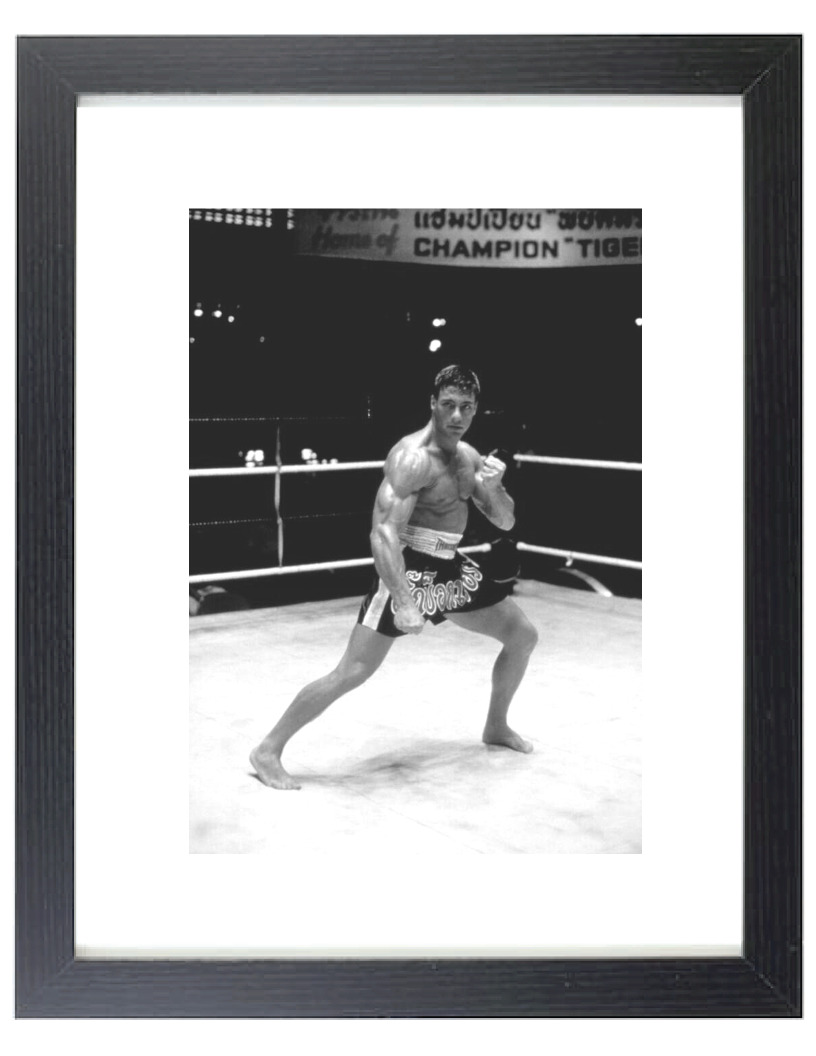 Jean Claude Van Damme Classic Movie Kickboxer Matted & Framed Picture Photo