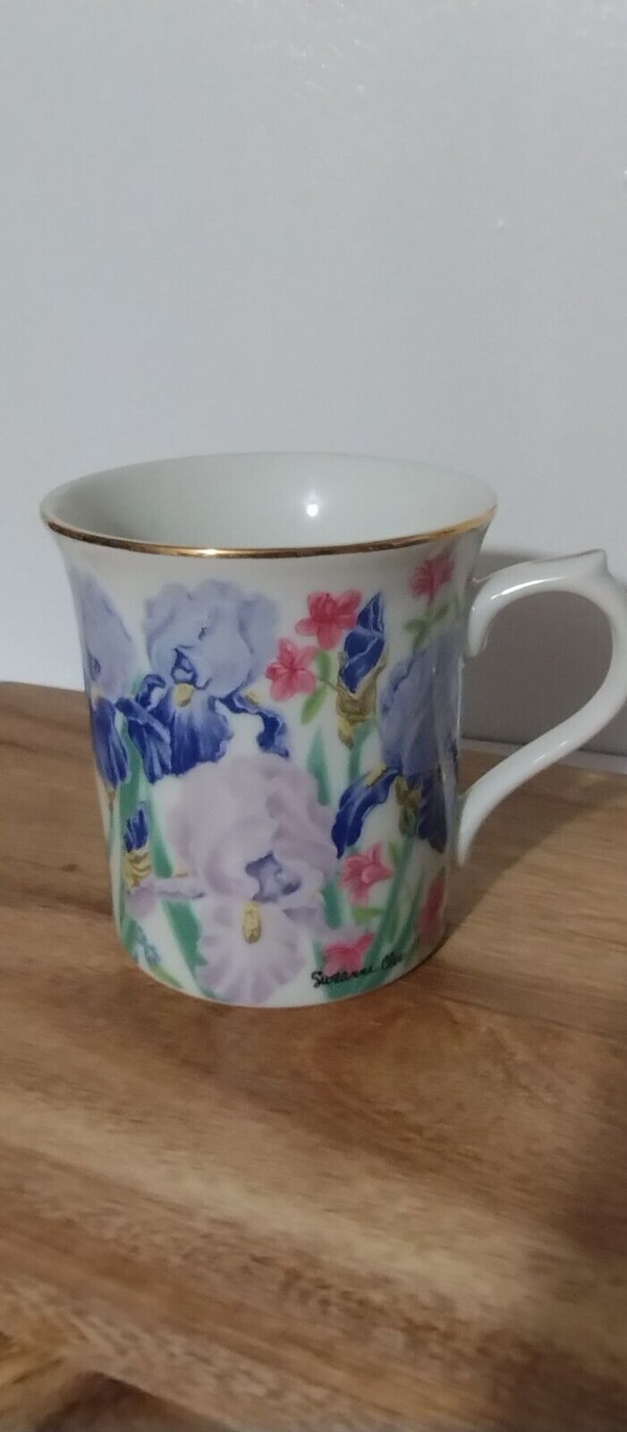 VINTAGE 1995 COFFEE MUG - FLOWER BLOSSOM - SUZANNE CLEE COLLECTION