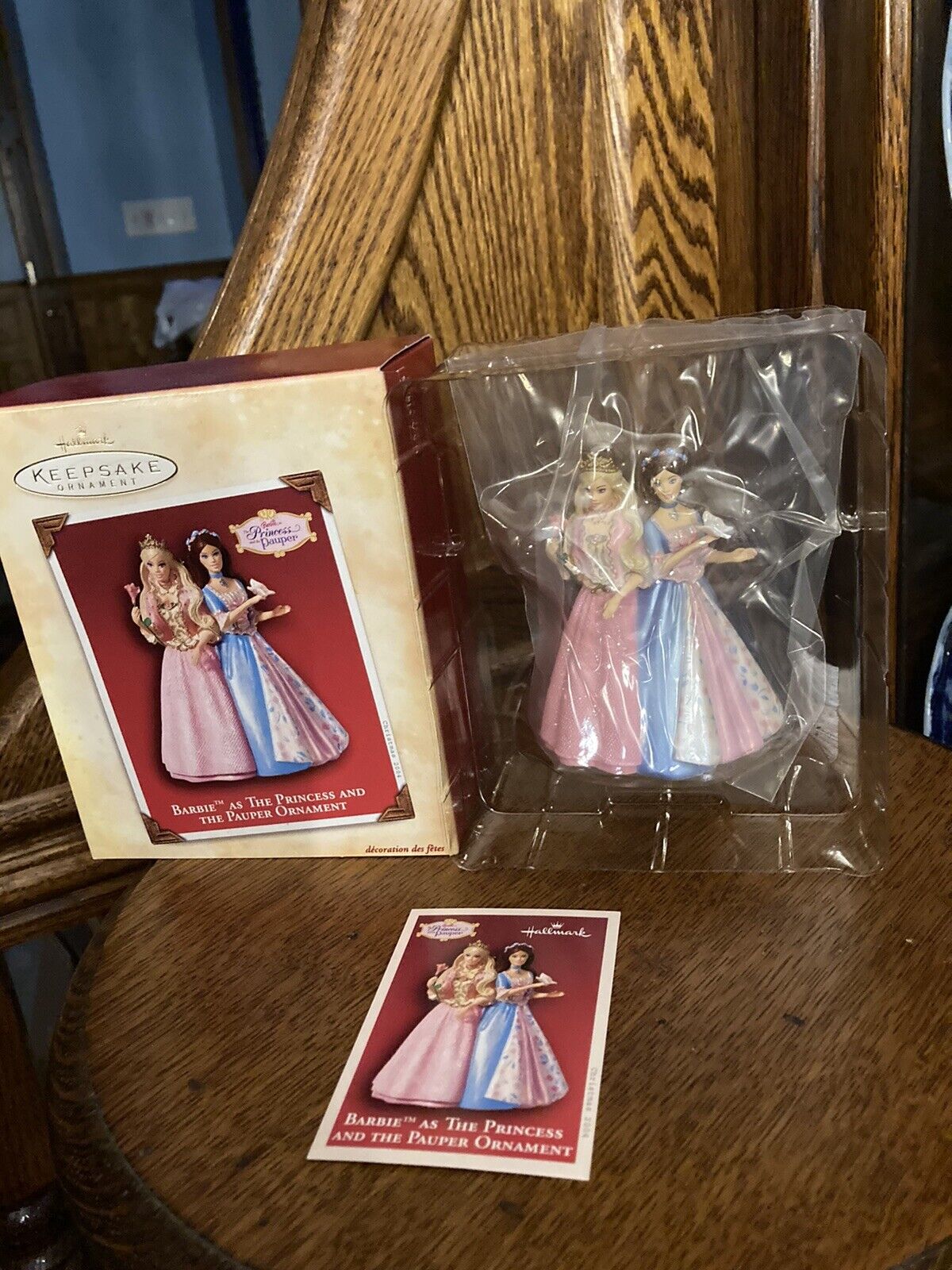 Vintage 2004 Barbie as The Princess & the Pauper Hallmark Keepsake Ornament NIB