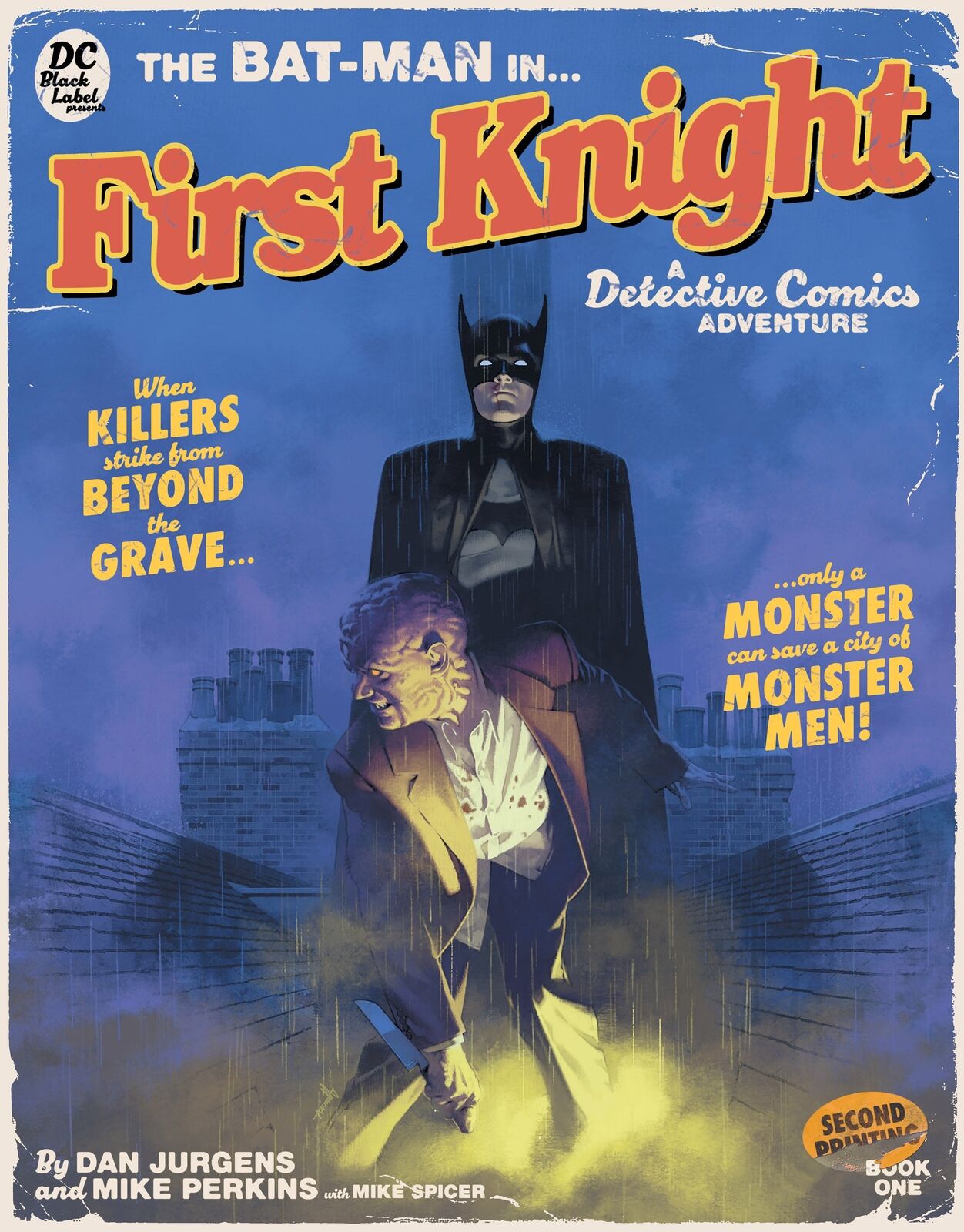 The Bat-Man First Knight #1 (Of 3) 2nd Print Marc Aspinall Pulp Novel Variant Ba
