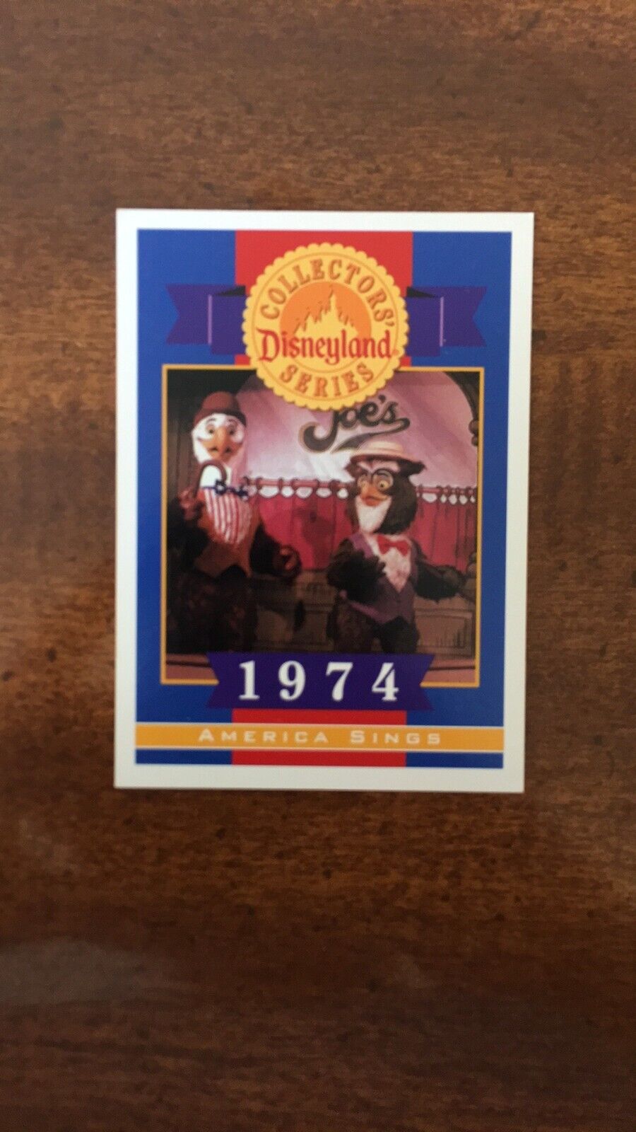 40 Years of Adventure Disneyland Card America Sings 1974 1995 Vintage