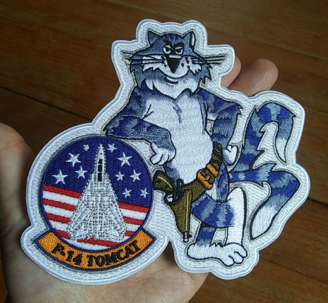 Large ~ F-14 Tomcat ~ Tomcat Standing ~ US NAVY MILITARY COLLECTORS PATCH