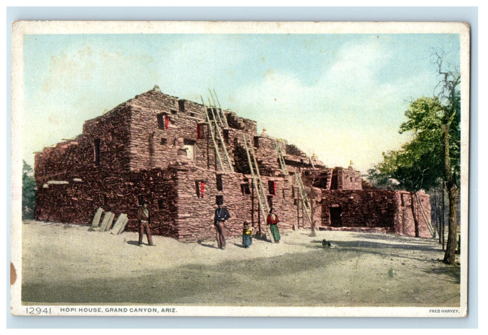 c1920s Hopi House Grand Canyon Arizona AZ Fred Harvey Phostint Postcard