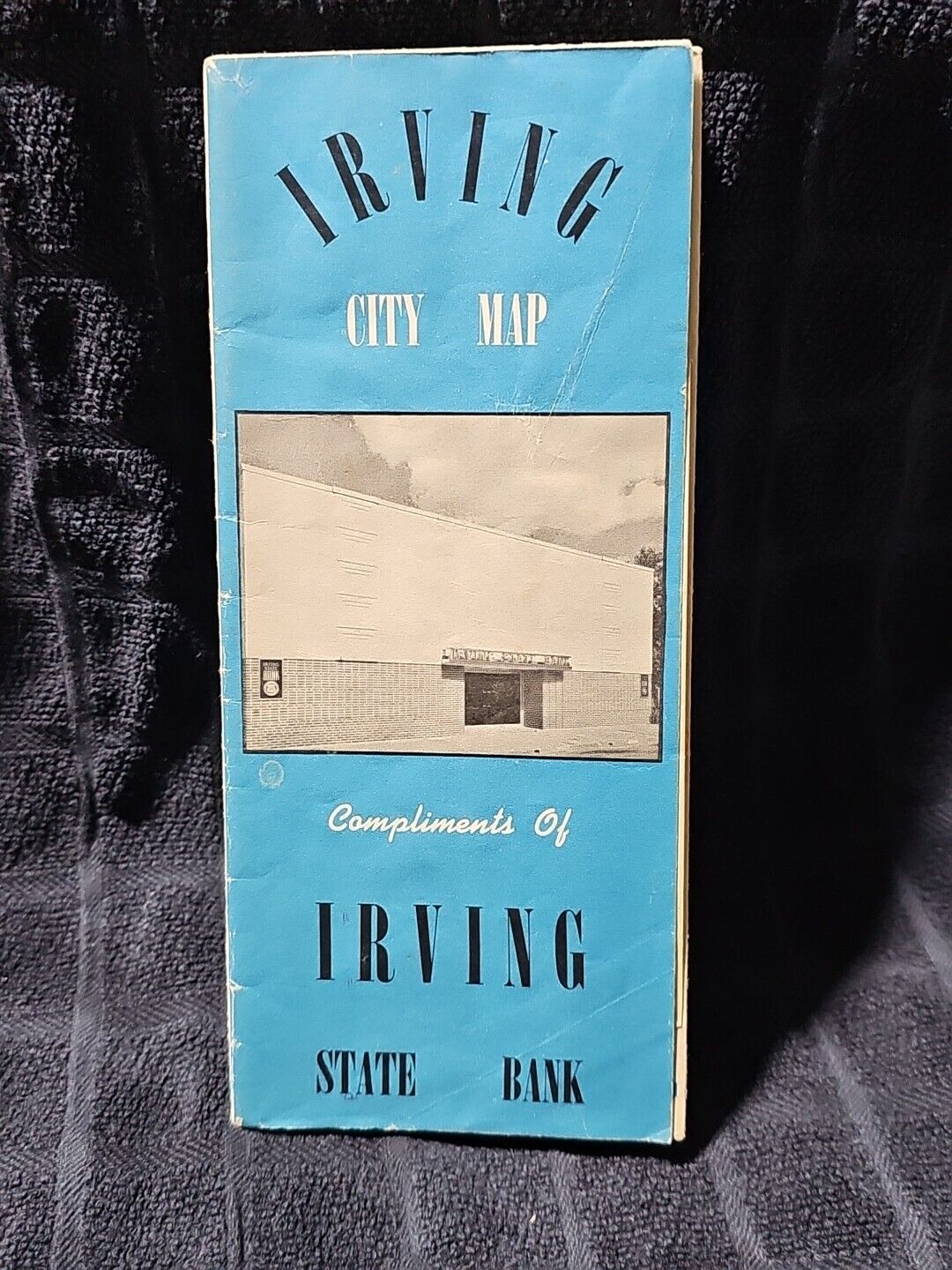 Vintage Rare 1954 Irving Texas City Map Irving State Bank