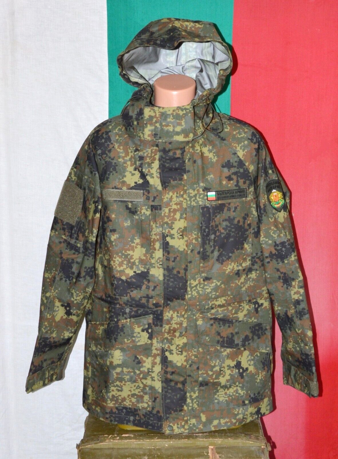 Bulgarian military digital pixel Camouflage waterproof Parka sz. 2XL
