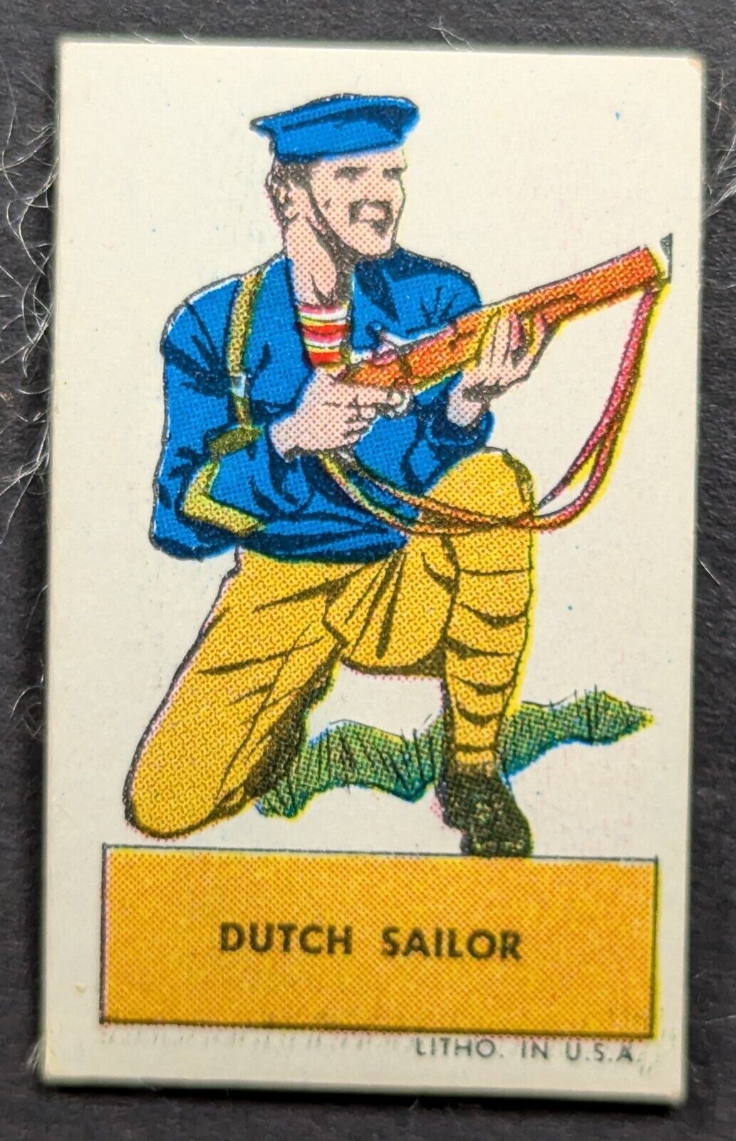 Dutch Sailor Netherlands 1949 Topps Soldiers & Flag MINI Card (NM)