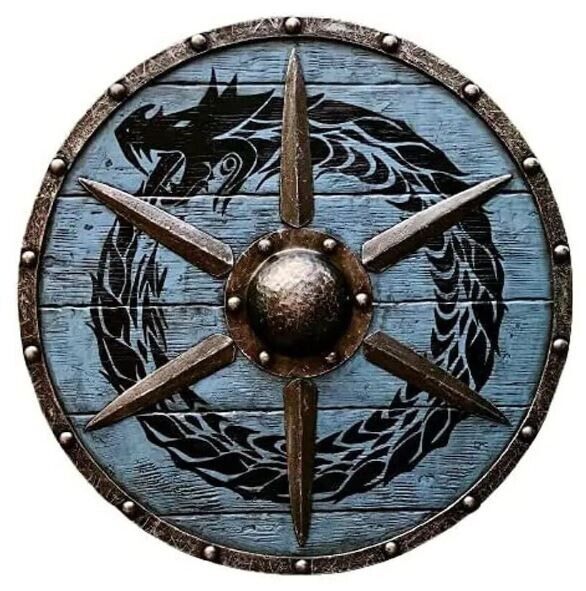 Viking Round Dragon Shield Armor warrior Wooden Wall Decorative Shield Gift