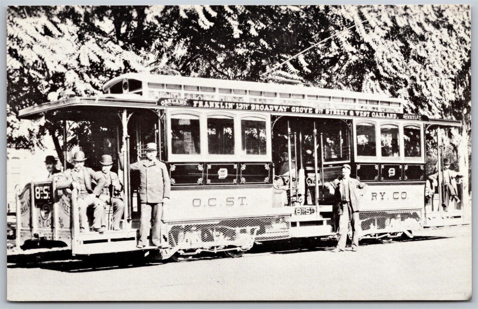 Vtg California CA Oakland Consolidated Street Car Railway Company Postcard