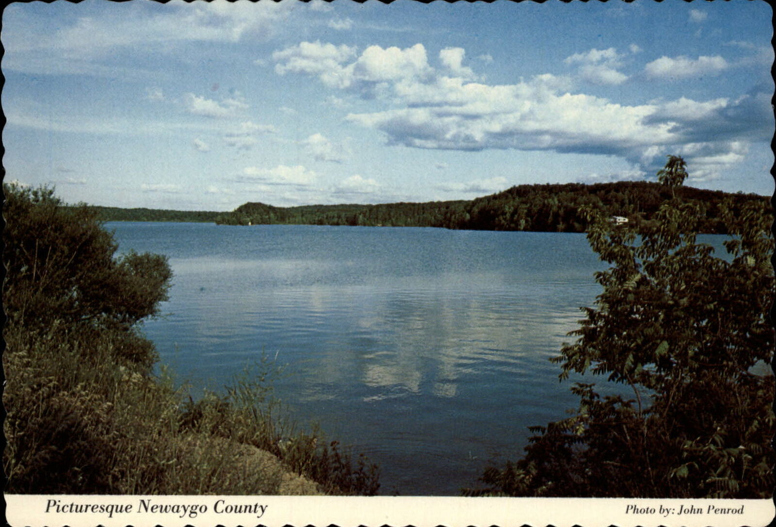 Michigan Newaygo County Croton Dam Backwaters ~ 1970s postcard sku185