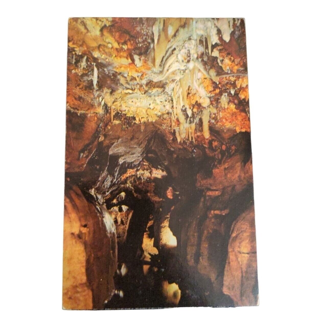 Postcard Crystal Sea Ohio Caverns The Most Colorful Cave Chrome Unposted