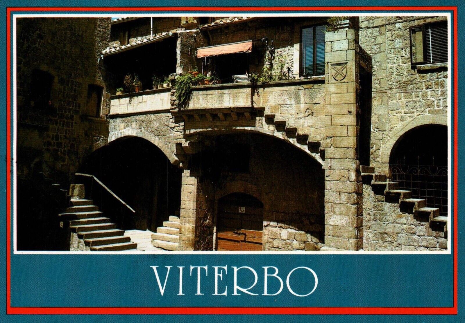 Postcard Italy Viterbo Saint Pellegrino’s Quarter View 